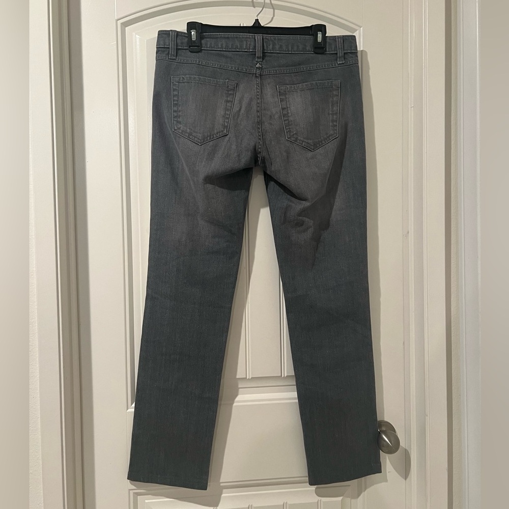 Prana Women’s Jeans Gray Denim BREATHE Straight Leg Stretch Size 10 - Picture 4 of 6